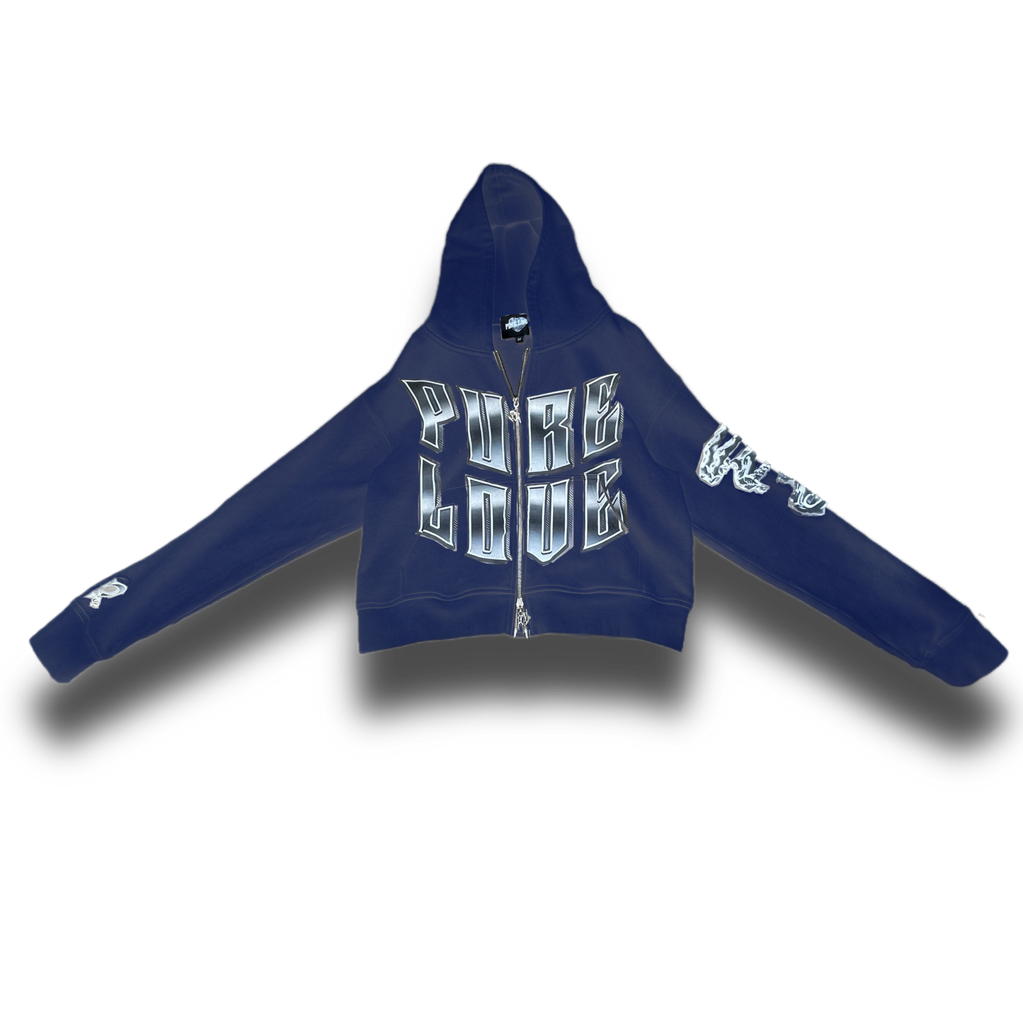 CROPPED PL ZIPPER HOODIE