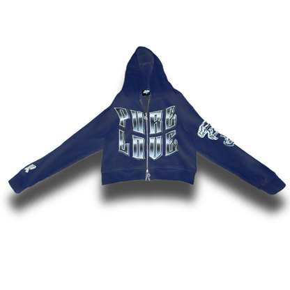 CROPPED PL ZIPPER HOODIE